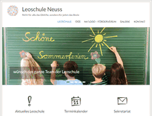 Tablet Screenshot of leoschule.de